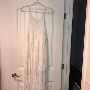 Boho long cream dress